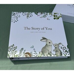 NEW Keepsake Memory Book for Baby Boy or Girl Timeless First 5 Year Baby Book